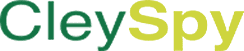 Logo of Cley Spy featuring the word Cley in green and the word Spy in mustard yellow